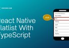 React Native Flatlist Typescript